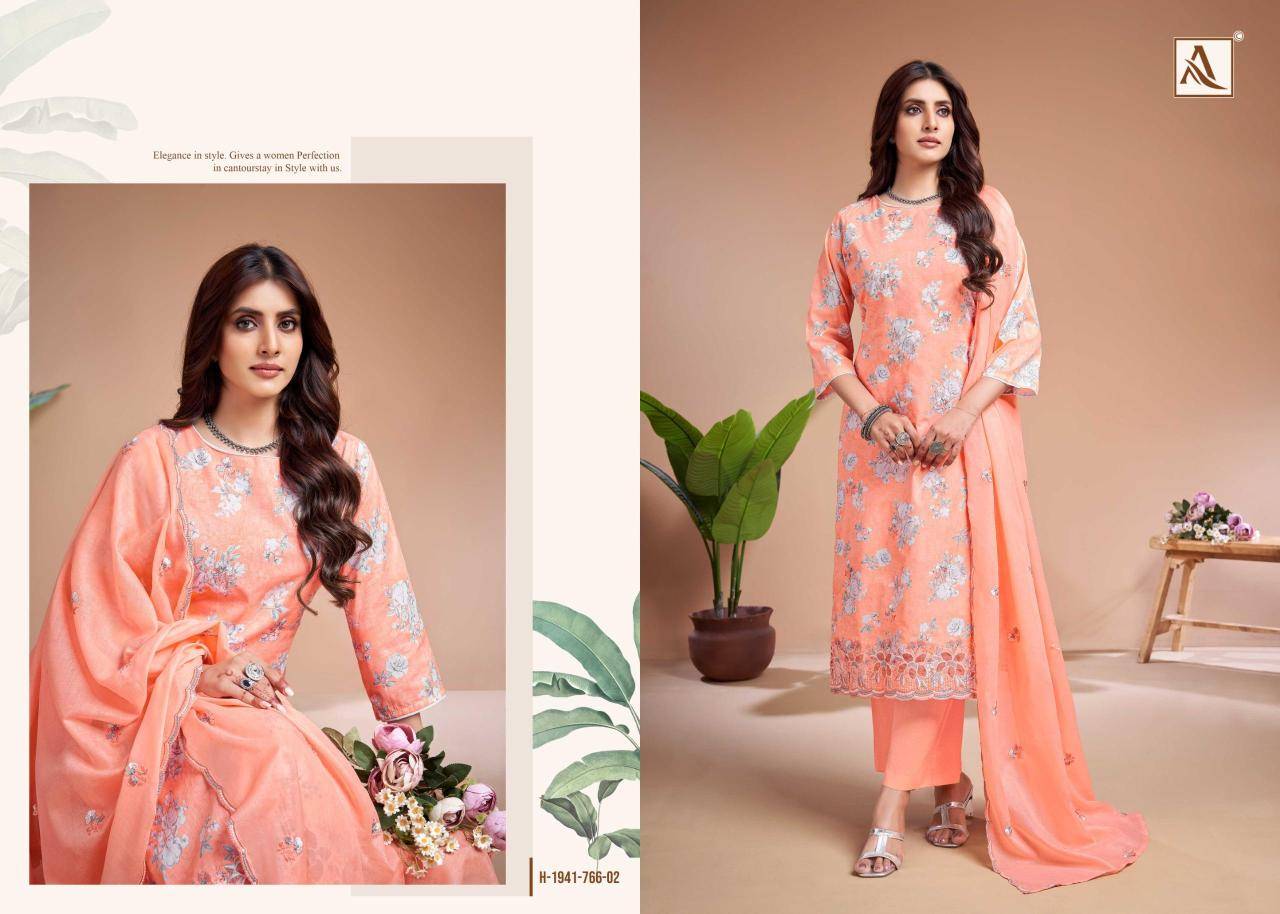 Alok suit khadiza Dress material suppliers in Bangalore